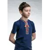 Детская футболка с вышивкой с коротким рукавом «Казацкая (красная вышивка)»