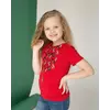 Вышитая футболка для девочки в красном цвете «Берегиня»