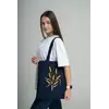 Практична еко-сумка для покупок "Колосок" синя Практична еко-сумка для покупок "Колосок" синя