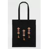 Еко сумка-шопер для покупок "Китиці" чорна Еко сумка-шопер для покупок "Китиці" чорна