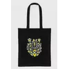 Еко-сумка "Тризуб квітковий" чорна Еко-сумка "Тризуб квітковий" чорна