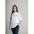Жіноча вишита oversize футболка білого кольору в сучасному стилі "Україна" Жіноча вишита oversize футболка білого кольору в сучасному стилі "Україна"