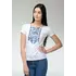 Жіноча повсякденна футболка на короткий рукав із геометричною вишивкою «Блакитна природна експресія» Жіноча повсякденна футболка на короткий рукав із геометричною вишивкою «Блакитна природна експресія»